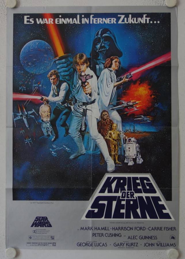 Krieg der Sterne originales deutsches Filmplakat